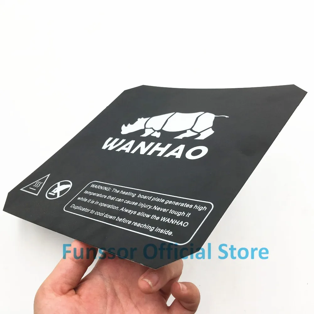 Funssor 214x214 мм черный с подогревом кровать для Wanhao i3 Anet A8 A6 3D принтеры Стикеры