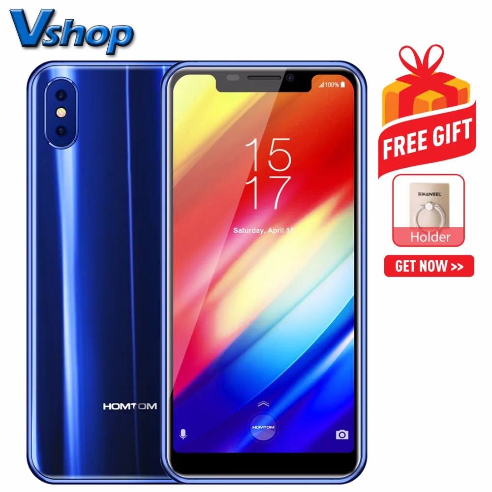 Оригинальный HOMTOM H10 4G мобильный телефон Android 8 1 4 Гб + 64 MTK6750T Octa четыре ядра смартфон