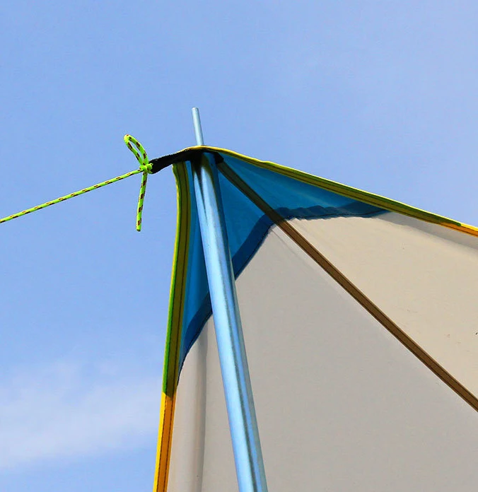 Высокое качество брезент Открытый Кемпинг солнцезащитный тент серебряное