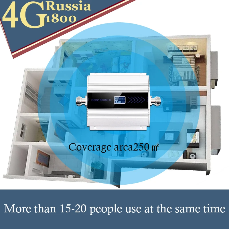 Усилитель сигнала 4g 1800 МГц Мобильный усилитель GSM репитер DCS /LTE1800 сотового