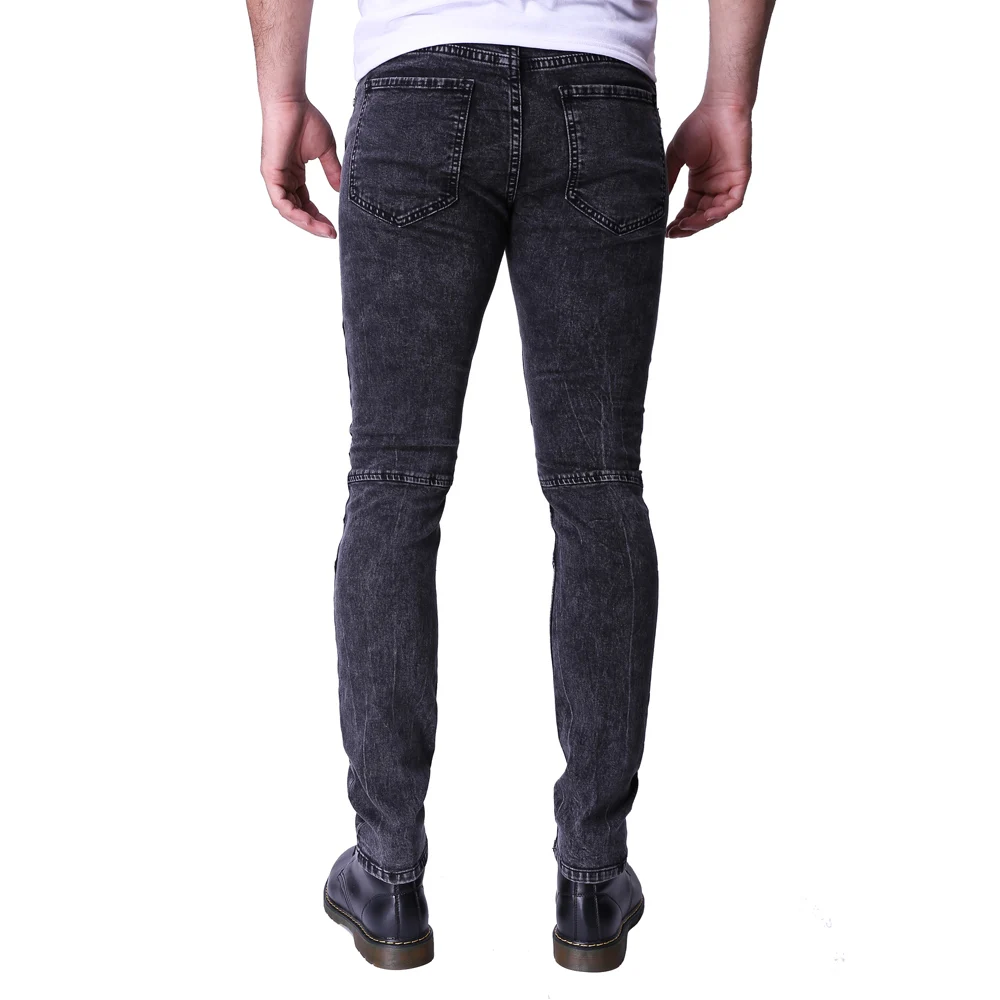 Джинсы мужские байкерские облегающие на молнии модель Y2033 2017|jean fashion|jeans americanjean