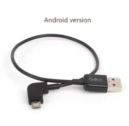USB линия передачи данных IOS для iPhone портативный кабель передачи данных для DJI Phantom 4/3 Inspire 1/2 короткая линия передач 30 см - Цвет: Android