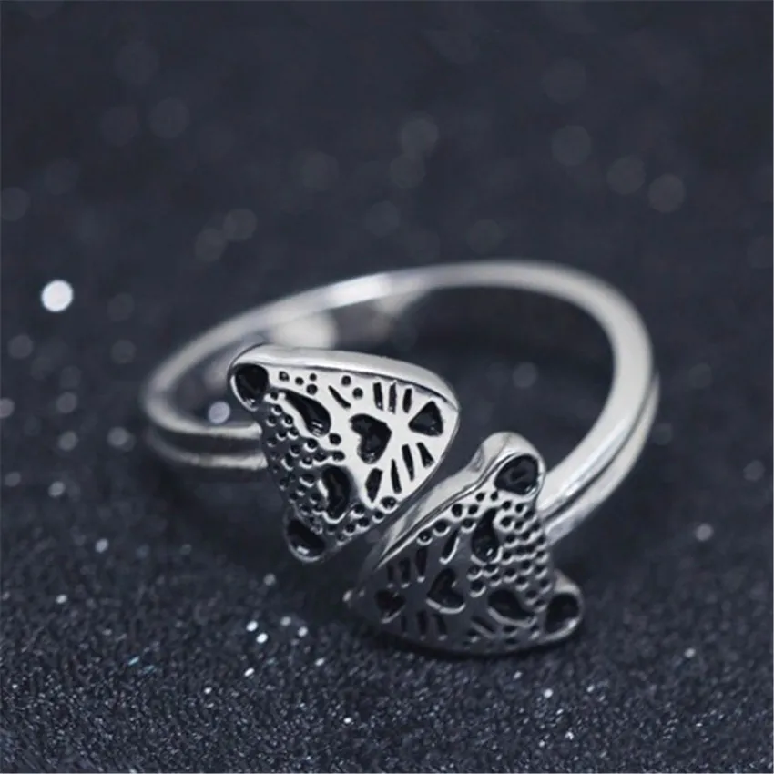 Регулируемое кольцо с головой леопарда для мужчин и женщин | Украшения