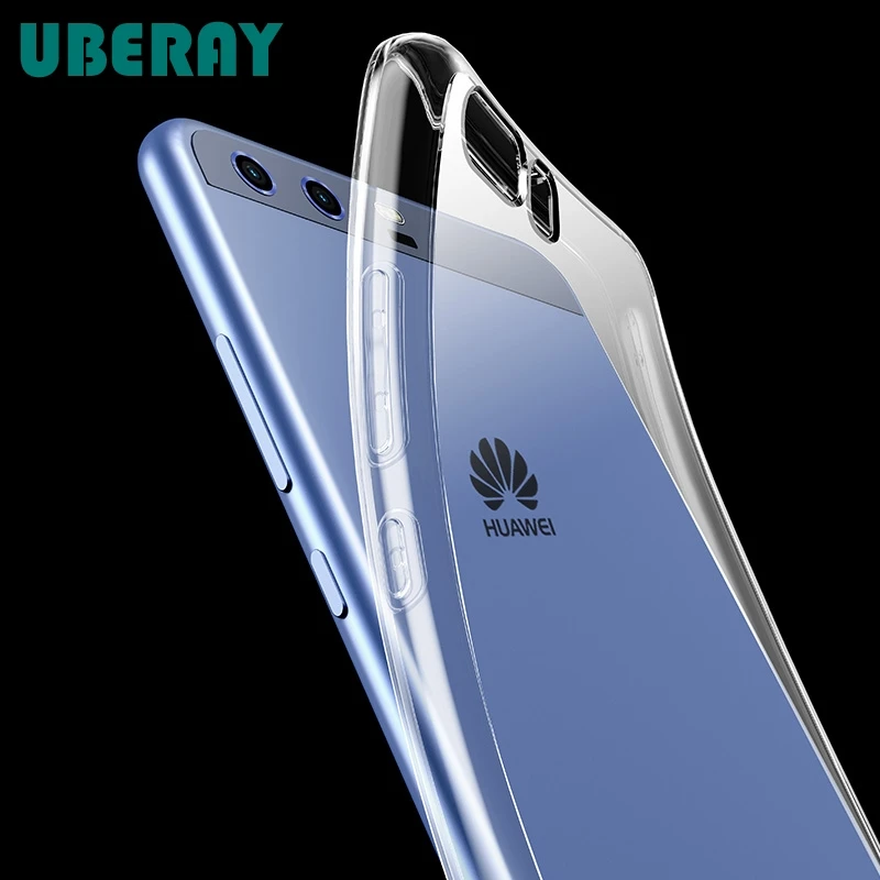Чехлы на заднюю панель телефона для Huawei P10 / Lite Plus силиконовый тонкий прозрачный