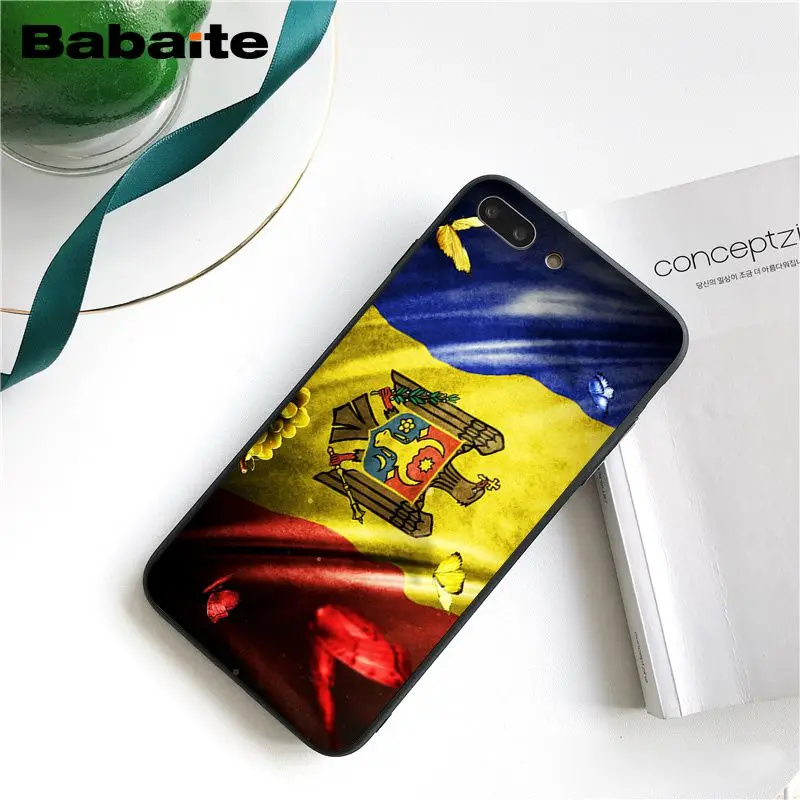 A14 Babaite флаг Молдовы чехол для телефона для iphone 11 Pro 11Pro Макс 5 5Sx, 6, 7, 7 plus, 8, 8 Plus, X XS Max XR - Цвет: A14