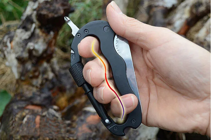 EDCGEAR 5 в 1 для выживания на природе Алюминий Многофункциональный Ножи отвертки
