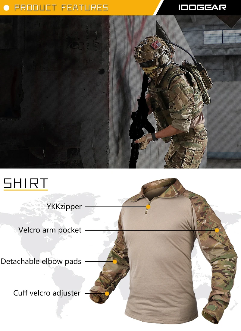 IDOGEAR Ghillie костюм зимняя охотничья одежда Gen3 боевая униформа Пейнтбол страйкбол тактический BDU Мультикам камуфляж