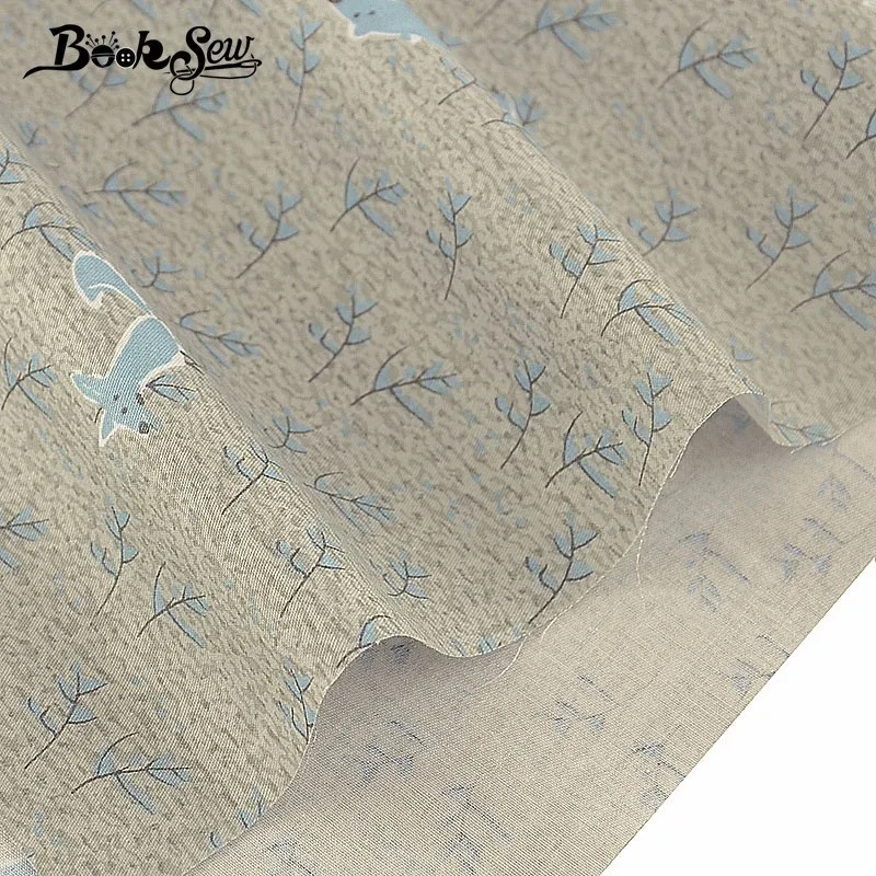 Booksew 100% Cotton Twill Fabric Sewing Cloth Animal Design Home Textile Baby Bedsheet Patchwork DIY Doll Craft Fat Quarter CM | Дом и сад