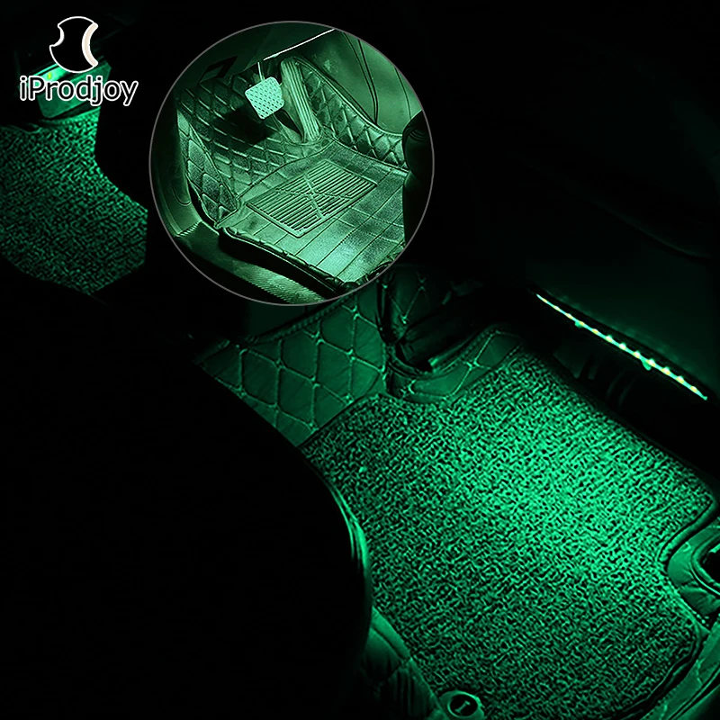 USB ковер декоративные огни салона автомобиля светодиодные ленты RGB Neno пол ноги