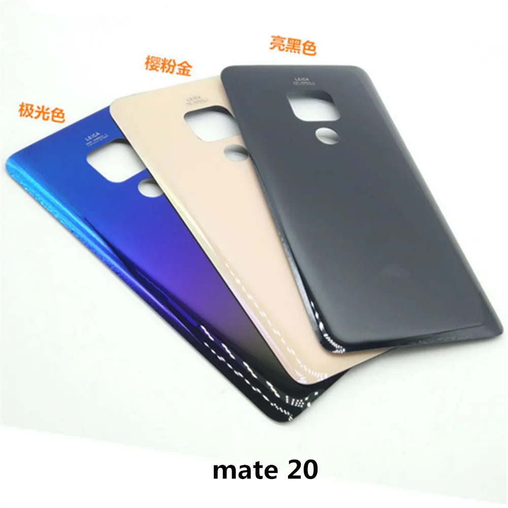 Крышка аккумуляторной батареи для Huawei Mate 20 Задняя стеклянная панель Корпус