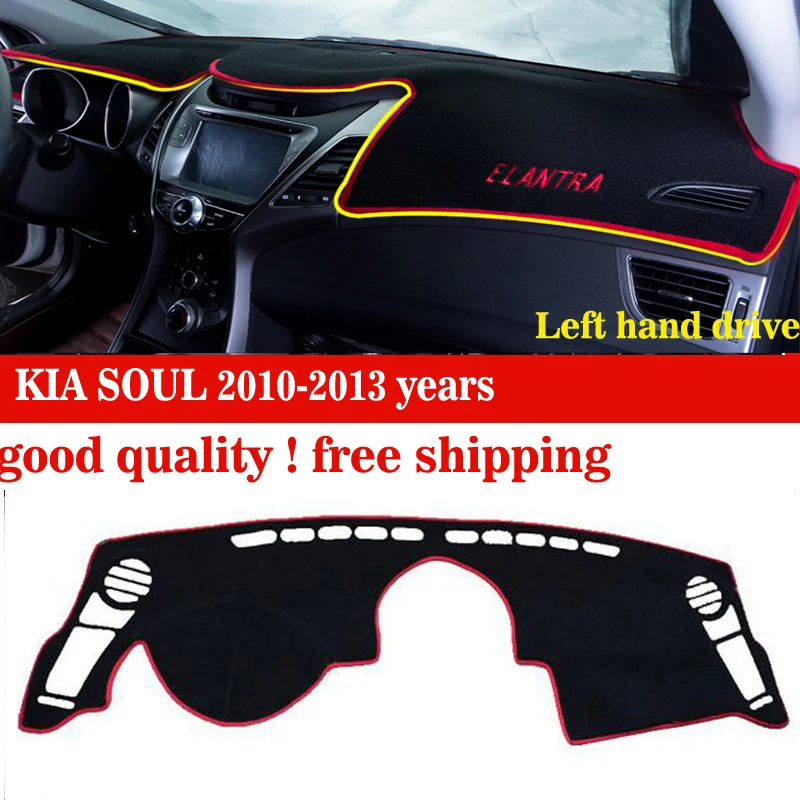 

Коврик для приборной панели автомобиля для KIA SOUL 2010-2013 лет, левосторонний коврик для приборной панели, автомобильные аксессуары для приборн...