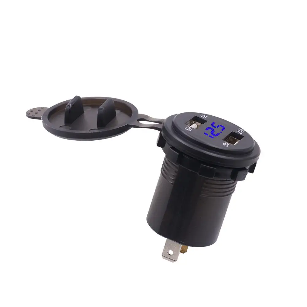 Автомобильное зарядное устройство WUPP с двумя USB портами и светодиодным