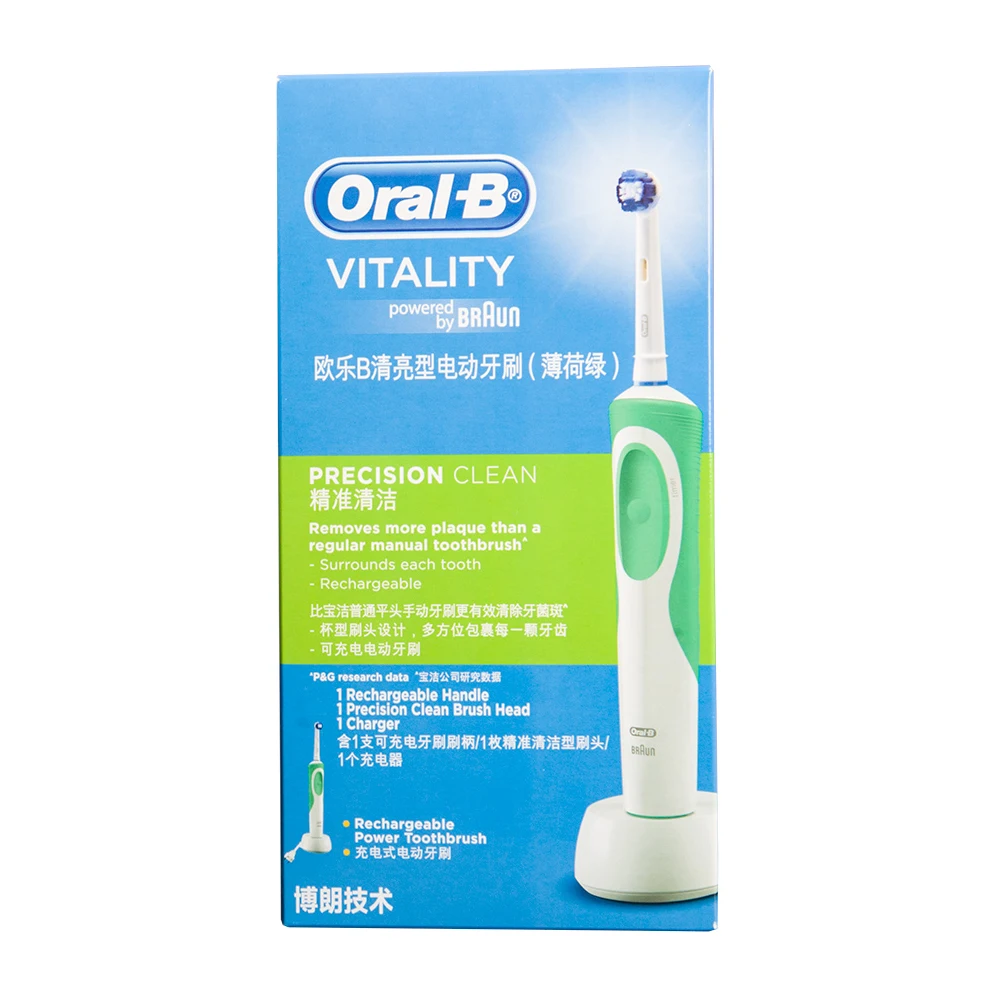 Электрическая зубная щетка Oral B перезаряжаемая Vitality для взрослых или сменные