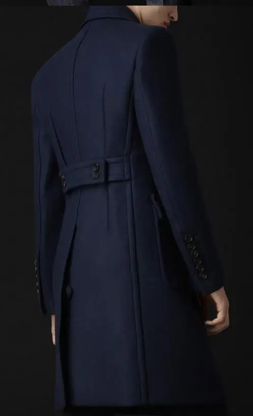 Мужское зимнее длинное пальто с двойным рядом пуговиц|long winter coats men|long mens coatmen coat long