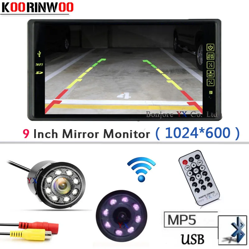 Оригинальный автомобильный монитор Koorinwoo Bluetooth MP5/MP4 FM Мультимедиа USB SD слот видео
