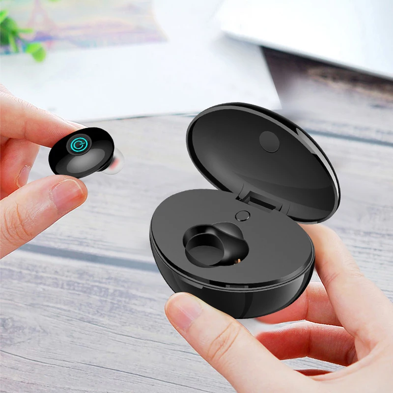 TWS Bluetooth V4.2 Headphones Sports Wireless Headset 3D Stereo Earbuds Mini In-Ear Single Ear TW-10Microphone with Charging Box |