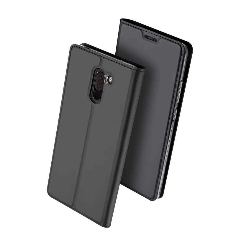 Для Xiaomi Pocophone F1 чехол с крышкой Роскошный Кожаный противоударный стенд