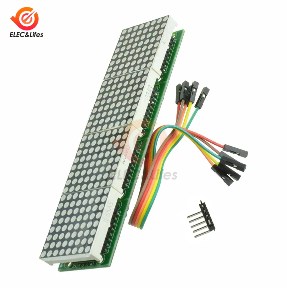 MAX7219 точечно матричный модуль для Arduino AVR микроконтроллер 4 предмета в одном