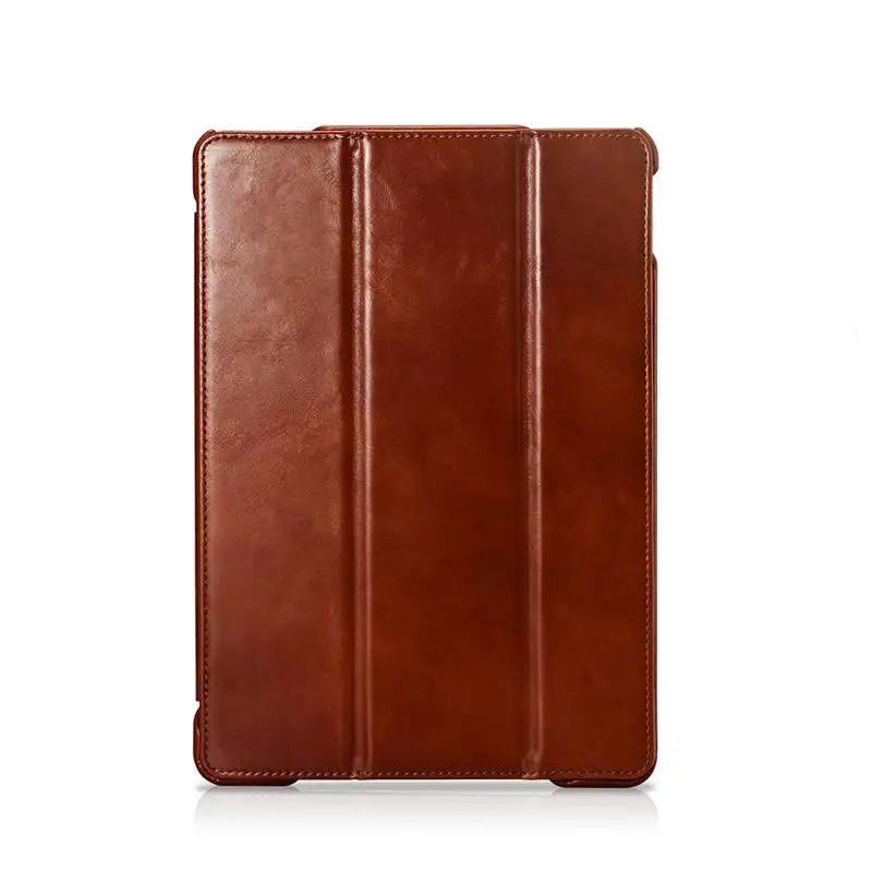 For iPad Pro 10.5 Icarer Высококачественный винтажный держатель для карт из натуральной кожи чехол для iPad Pro 10,5 Ретро воловья кожа откидная крышка для iPad Pro 10,5 - Цвет: For iPad Pro 10.5
