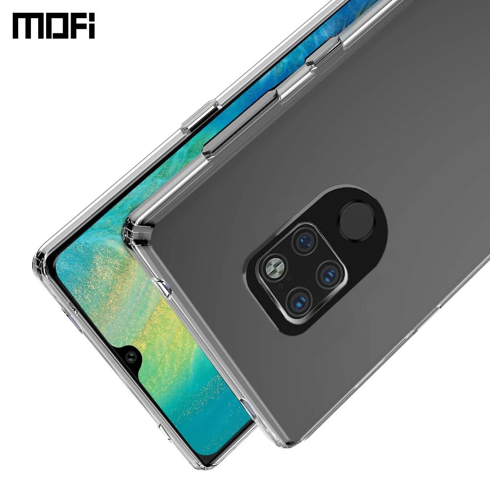 Чехол накладка MOFi для Huawei Mate 20 акриловый Гибридный чехол из ТПУ кристально чистый