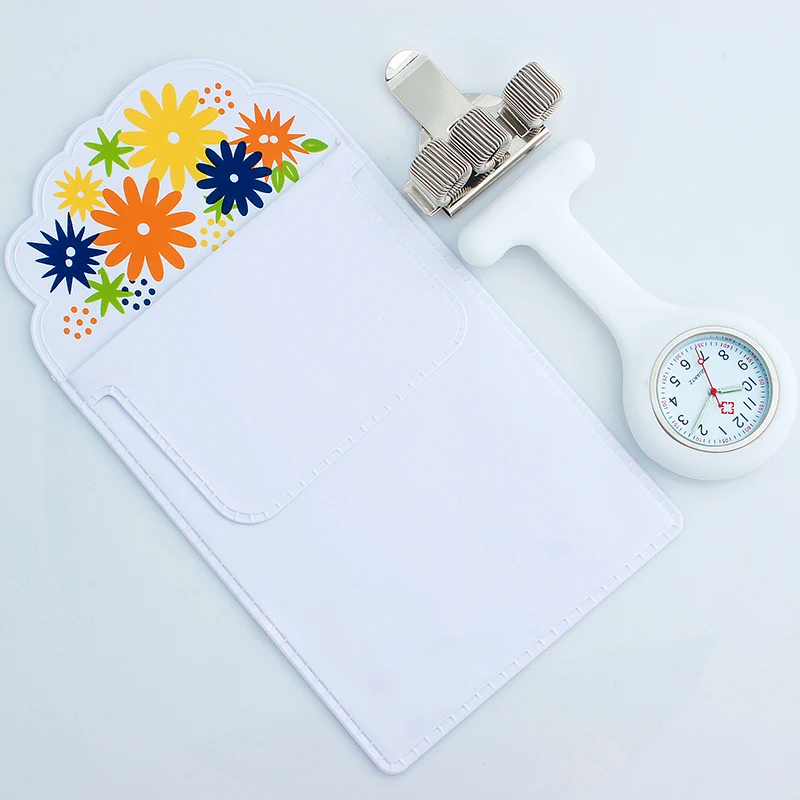Silicone Watch Nurse Fob Watch Nursing Gift Quartz Pen Clips 4 Color Penholder Doctors Nurses Dedicated Pen Bag Practical Unisex