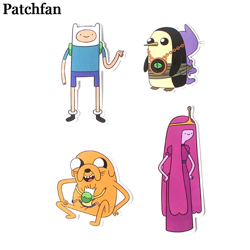 Patchfan 17 шт. креативные значки Adventur time DIY декоративные наклейки мультяшный стиль для DIY ПК стены телефон Скрапбукинг альбом A2087