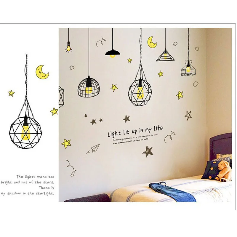 Интересные пентаграммы электрические провода droplight настенные наклейки фото