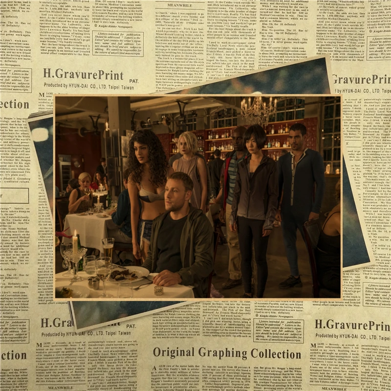 Винтажный Ретро-постер Sense8 винтажные настенные наклейки сделай сам постеры для