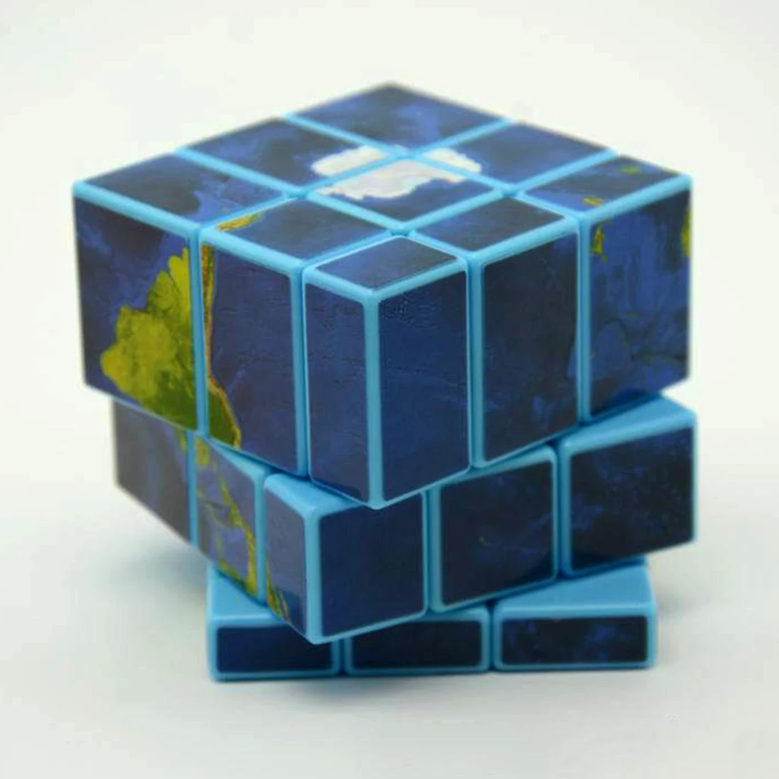 3x3x3 зеркальные блоки карта мира-наклейка волшебный куб головоломка скоростной куб 57 мм