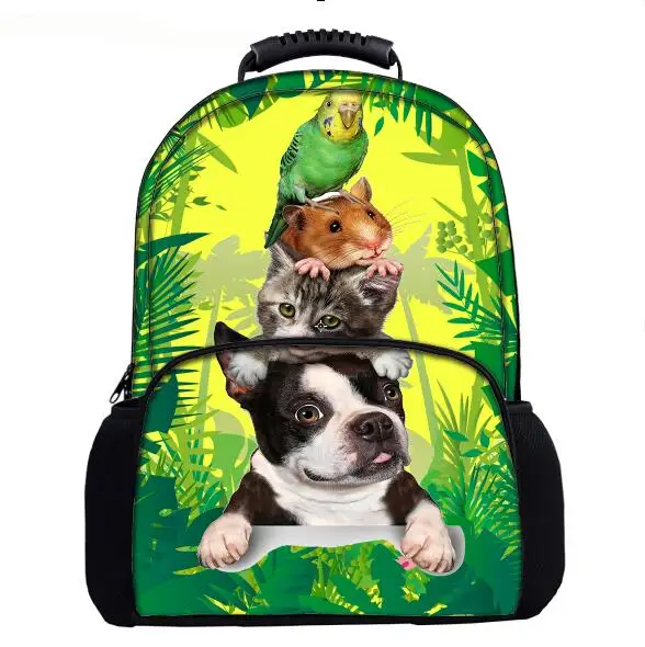 Детский школьный ранец Joyloading сумка на плечо с 3d-рисунком милого лица собаки
