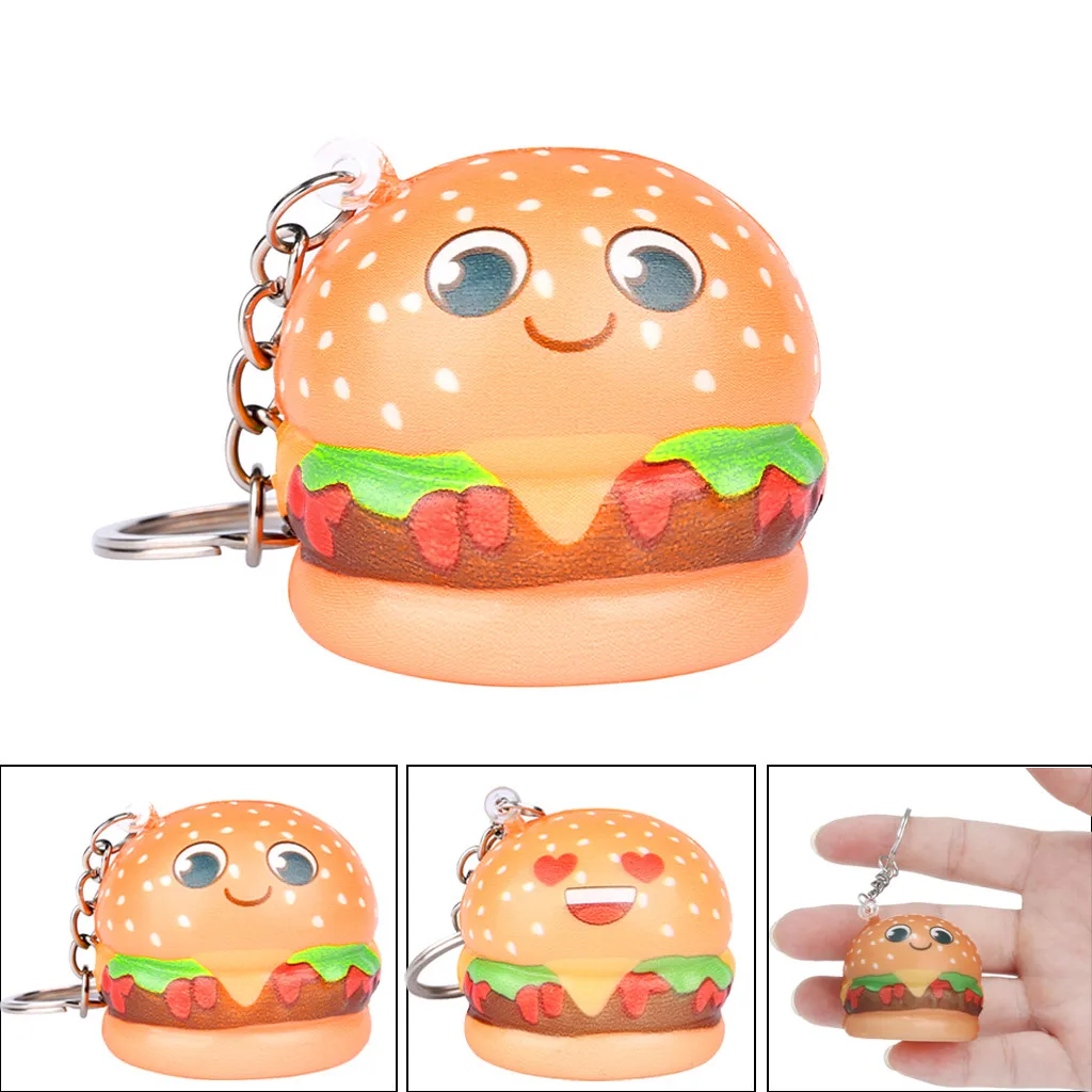 Игрушки для детей Kawaii мультфильм гамбургер медленно поднимающийся крем душистый