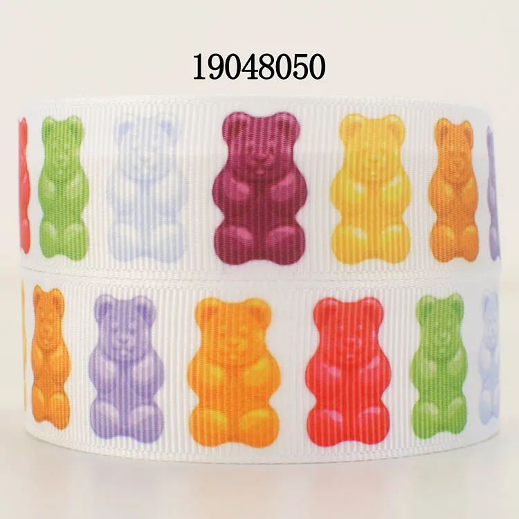 10 ярдов-Различные размеры-лента с рисунком медведя конфеты печатная корсажная