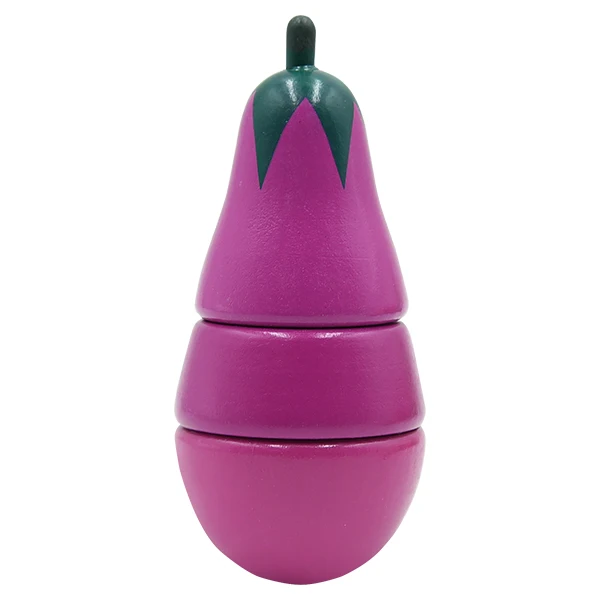 Eggplant Rosana детские деревянные кухонные игрушки магнит ролевые игры мини еда фрукты овощи резка игрушки аксессуары дом игрушка для детей - Цвет: Eggplant