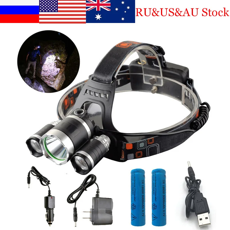 ZK40 7000LM светодиодный налобный фонарь фонарик для охоты кемпинга рыбалки горного