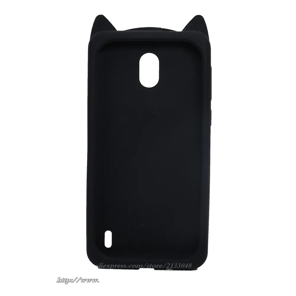 Мягкий силиконовый чехол для Nokia 1 2018 3D мультфильм улыбка кошка TA-1047 TA-1060 TA-1056 |