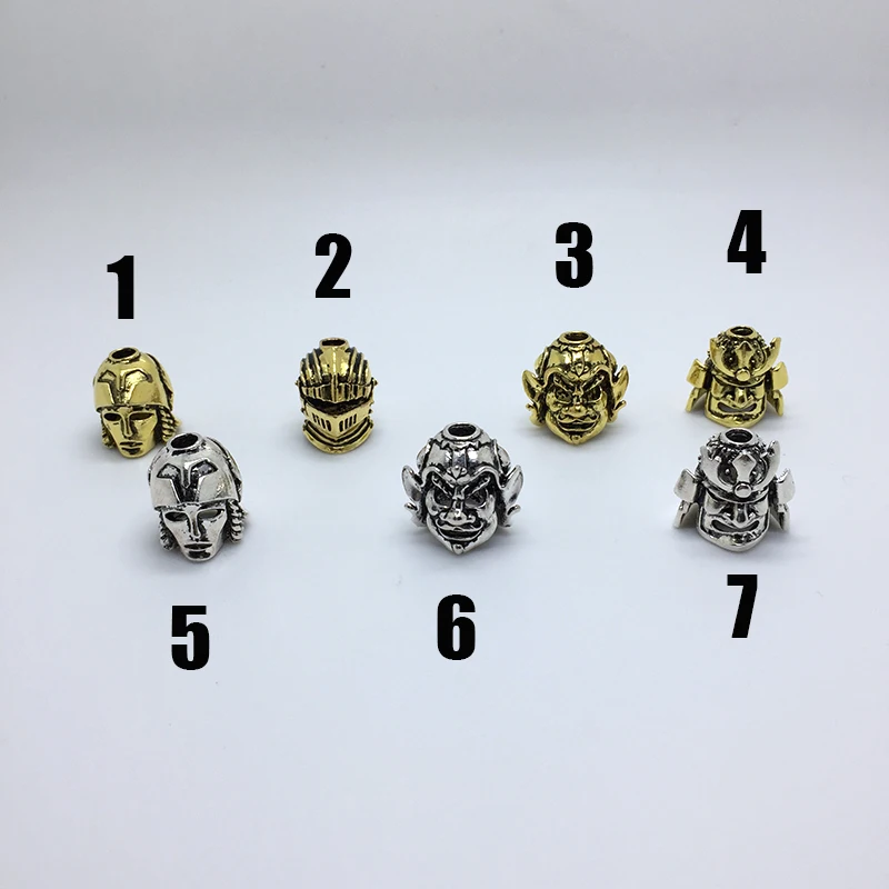 7 шт. Большие размеры Паракорды Бусины металла Талисманы череп для браслет