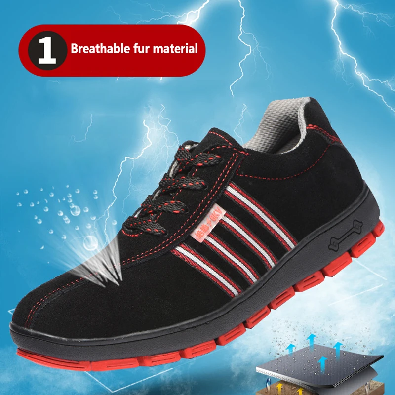 Outdoor 6KV Insulation Shoes Electrician Safety Shoes Breathable Lightweight Men's Boots Non-slip Wear-resistant Work Shoes