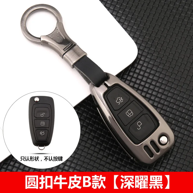 Автомобильный чехол для дистанционного ключа для Ford Fiesta Focus 2 3 MK2 MK3 Mondeo MK4 Ecosport Kuga Escape Ranger explorer - Название цвета: G