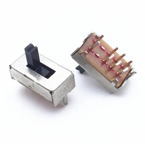 500 шт. SS23D07 SS23D07VG4 8 контактов 3 положения 2P3T тумблер двойной вертикальный