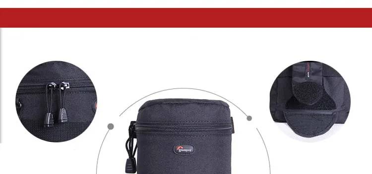 Быстрая чехол для объектива Lowepro водонепроницаемый чехол для фото для стандартного зум-объектива Черный