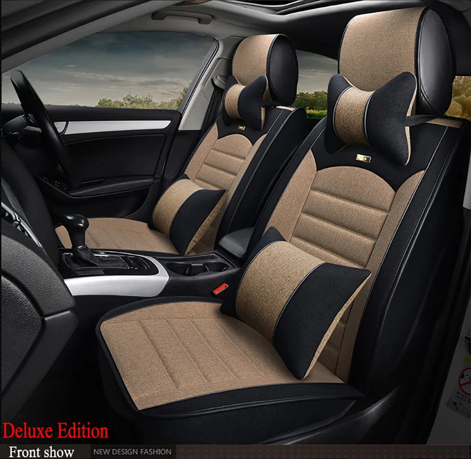 HeXinYan Универсальный Лен автомобилей чехлы для Suzuki swift SX4 Kizashi grand vitara ignis baleno jimny liana Авто стиль