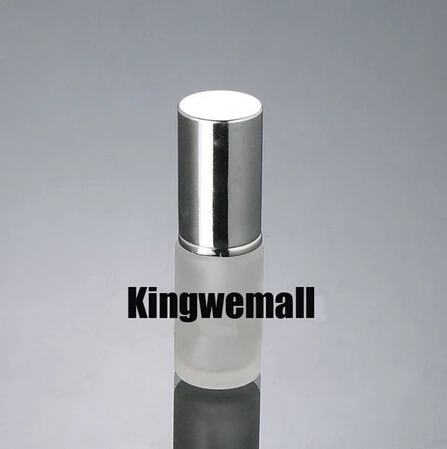 

120pcs/lot 20ml frosted glass with pump bottle silver cap lotion Cosmetic Packaging EL15