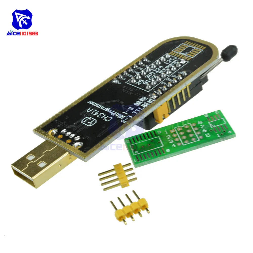 Diymore USB программатор WCH341A серия 24 EEPROM Writer 25 SPI Flash BIOS плата модуль к TTL 5 в 3 драйвер