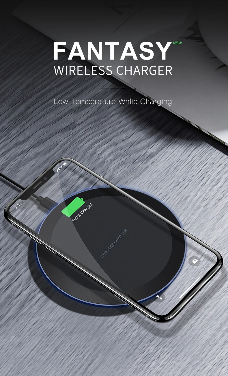 ESVNE 10 Вт Быстрое беспроводное зарядное устройство для iPhone X Xs MAX XR 8 plus Зарядка для samsung S8 S9 Plus Note 9 8 USB телефон Qi зарядное устройство Pad