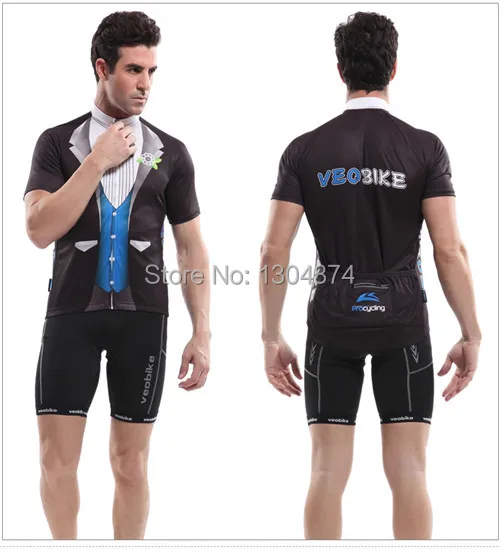 Summer Fashion Gentleman Breathable Cycling Jersey Short Sleeve Bicycle Wear Clothing Size(M-XXXL) VEOBIKE01 | Спорт и развлечения