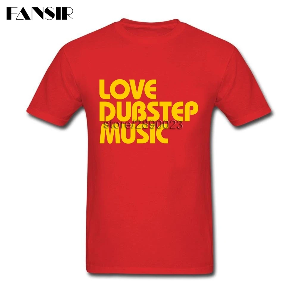 2020 Новые Любовь Dubstep музыка футболка Homme пользовательские хлопок короткий рукав с