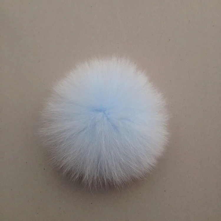 2 шт. пушистый помпон из натурального Лисьего меха для сумки 9 см|pom ball|fur pomball for bag |