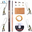 Maximumcatch 9-13 футов V-Tenkara Rod наряд IM1036T углеродное волокно Fly Rod  Tenkara Line  деревянная коробка  мухи
