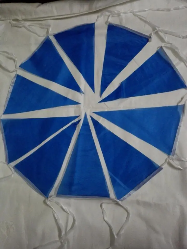 

High quality Blue Flag Holiday party supplie Bunting Pennant Flag Banner Wedding/Birthday/Baby Show Party Decorative Accessory