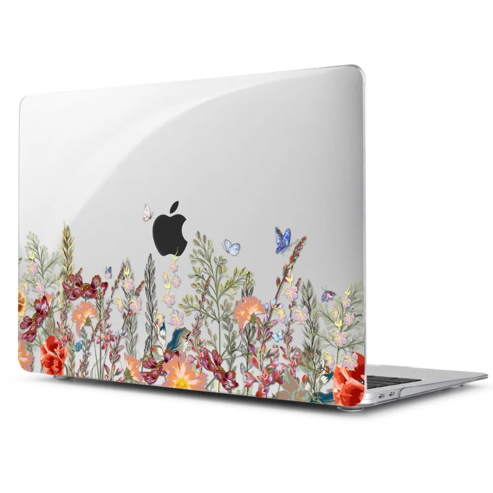 Batianda милые цветы 4в1 жесткий чехол с клавиатурой для MacBook Air Pro retina 11 12 13 15 Touch Bar A1989 A1708 A1990